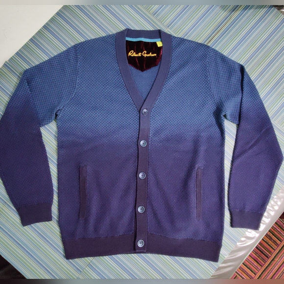 Robert Graham size S Blue/Navy cardigan